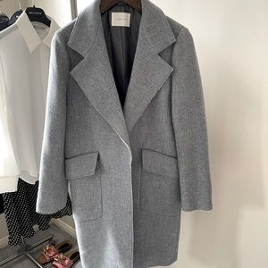 Gray Structured Spring Coat
